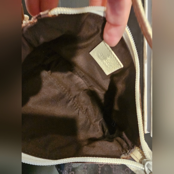 Gucci Monogram  Pochette Pink and Cream Shoulder Bag - Picture 7 of 15